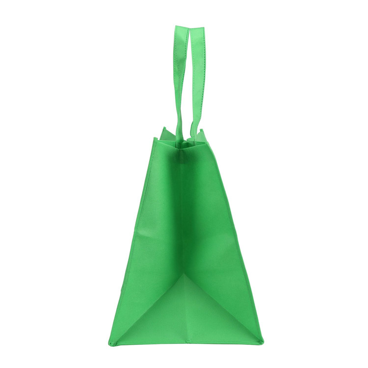 Custom Print Large Capacity Foldable Non Woven Button Shopping Tote Bag Reusable Grocery Bag