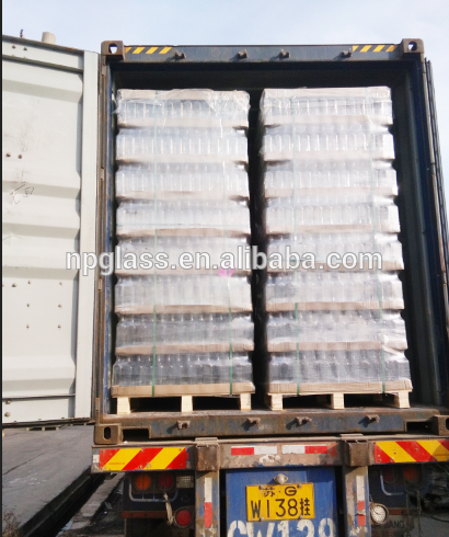 500ml handle crystal glass jug with plastic cover