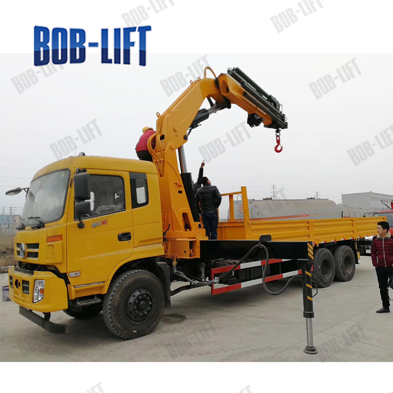25 Ton Container Truck Trailer Crane with Hydraulic Winch