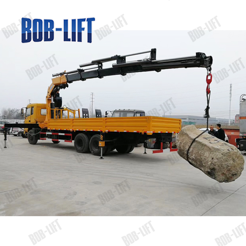 25 Ton Container Truck Trailer Crane with Hydraulic Winch