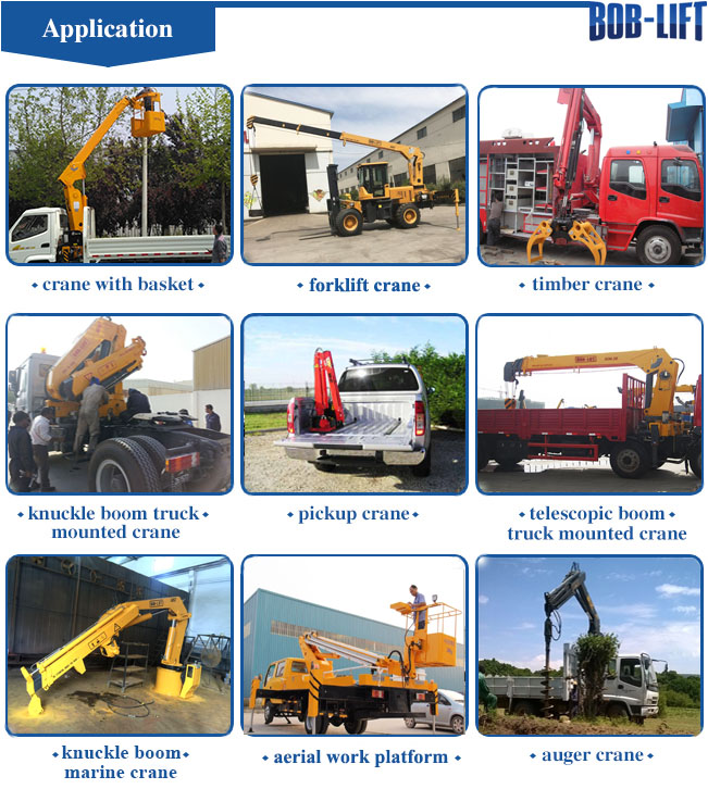 25 Ton Container Truck Trailer Crane with Hydraulic Winch