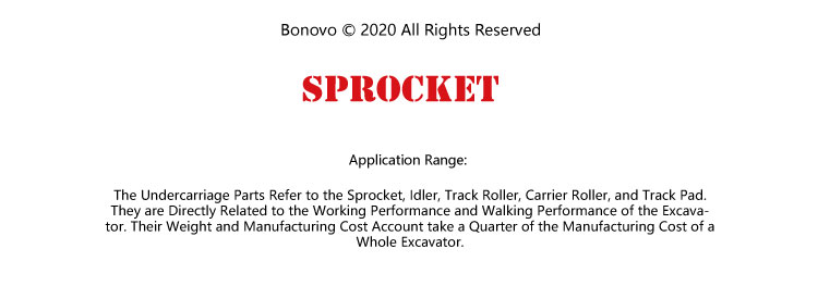 Bonovo carrier, idler, track roller,sprocket ,chain for PC15MR excavator undercarriage