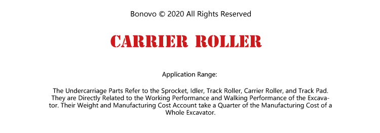 Excavator Undercarriage Carrier Roller Track Top Roller excavator bucket Wacker Neuson 75Z3,,ET65,28Z3 ,28Z3RD,28Z3VDS
