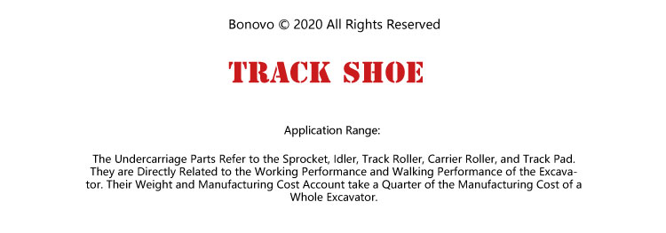Bonovo carrier, idler, track roller,sprocket ,chain for PC200-5(155) / 20Y-30-00012 excavator undercarriage