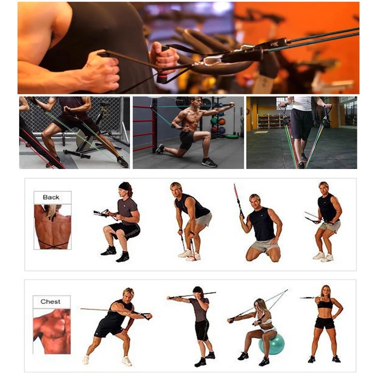 Gym family resistance band fitness yoga adjustable