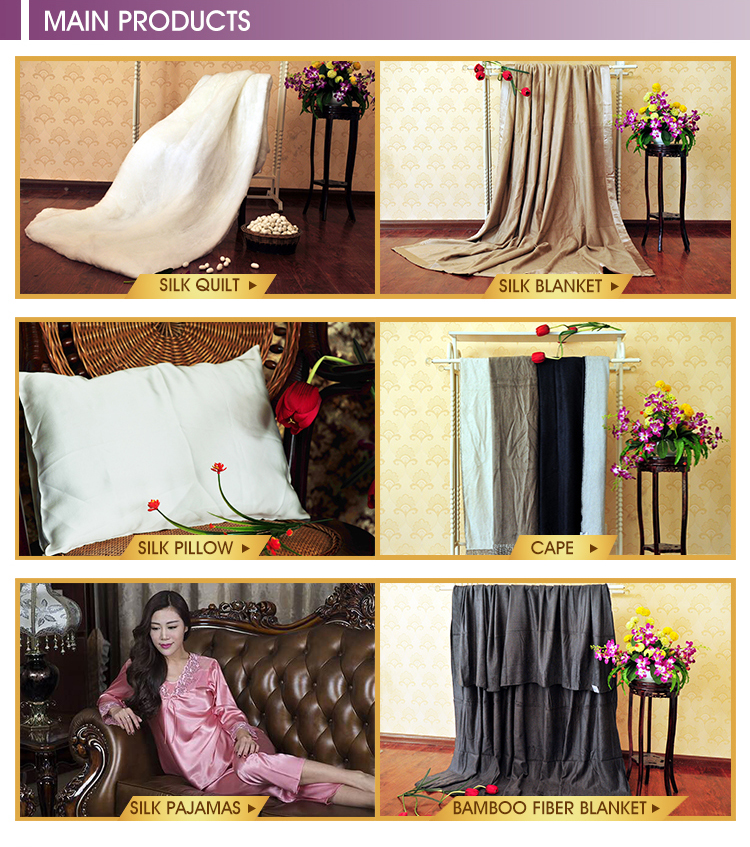 Wholesale Elegant Beautiful Use In Four Season Mulberry Silk Blanket