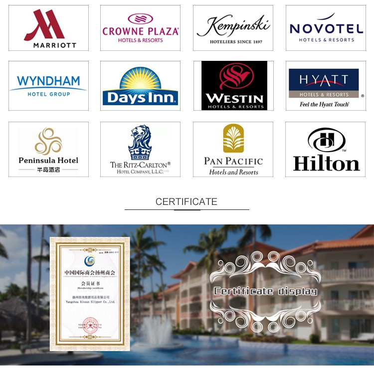 Hotel foot massage shop hospital public health places with disposable slippers can be customized logo