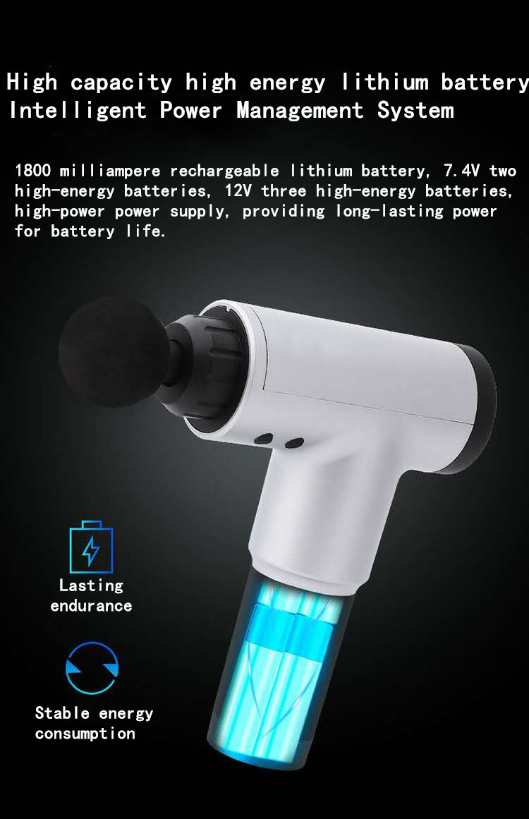 Explosive electric fascia gun whole body massage gun muscle Meridian depth relief pain relaxer vibration impact gun