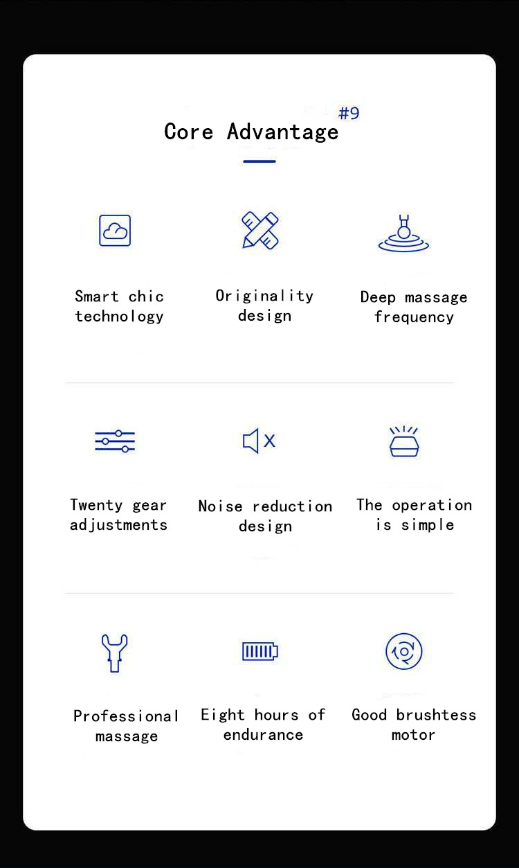 Explosive electric fascia gun whole body massage gun muscle Meridian depth relief pain relaxer vibration impact gun