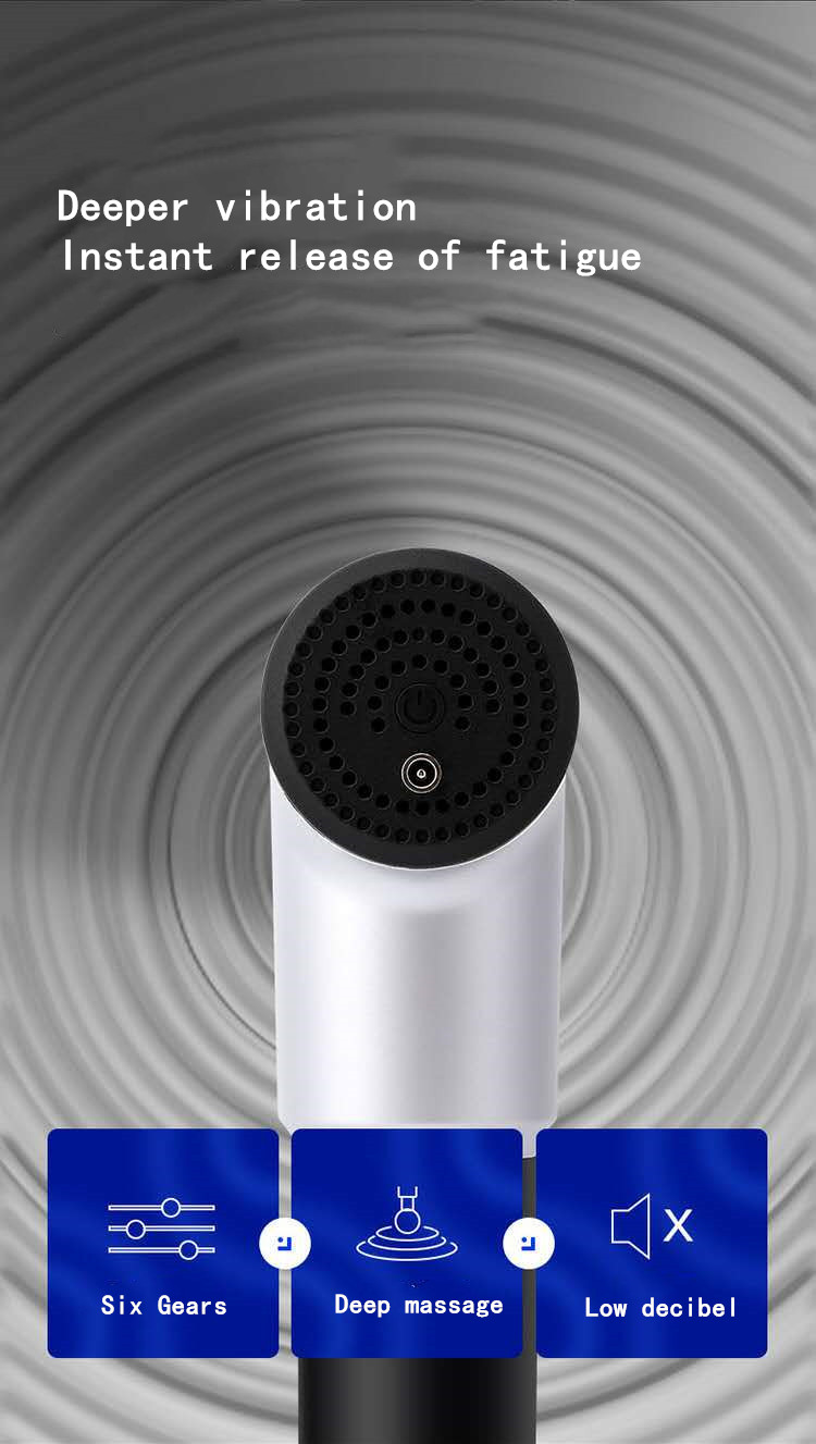 Explosive electric fascia gun whole body massage gun muscle Meridian depth relief pain relaxer vibration impact gun