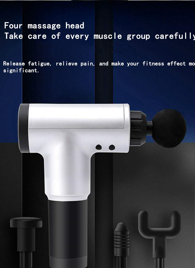 Explosive electric fascia gun whole body massage gun muscle Meridian depth relief pain relaxer vibration impact gun