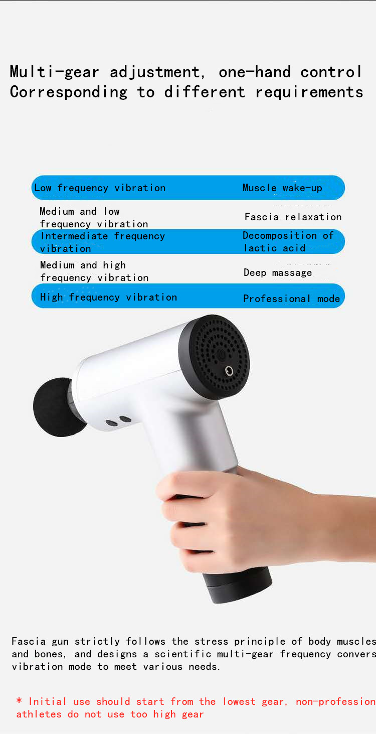 Explosive electric fascia gun whole body massage gun muscle Meridian depth relief pain relaxer vibration impact gun