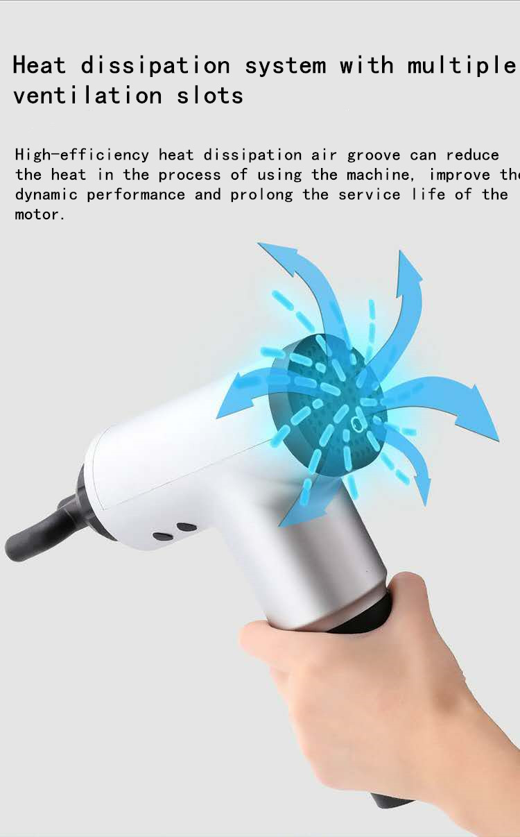 Explosive electric fascia gun whole body massage gun muscle Meridian depth relief pain relaxer vibration impact gun